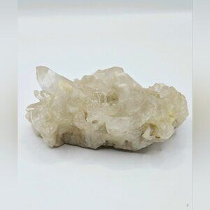 Natural Clear Quartz Cluster – Raw Crystal Points on Stone Matrix